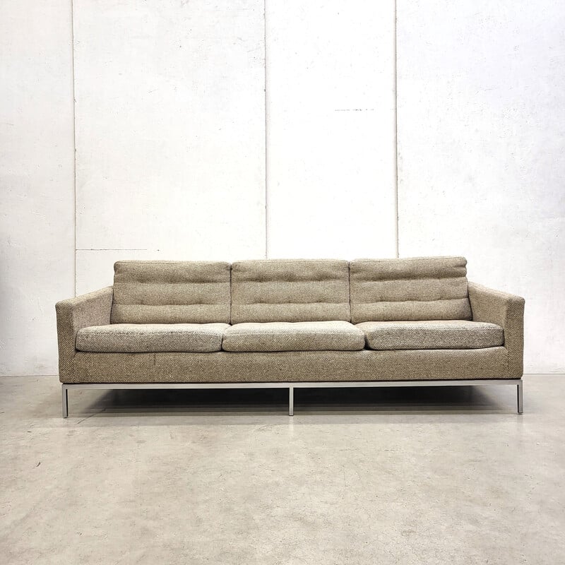 Vintage 3-seater sofa in Cato wool by Florence Knoll for Knoll