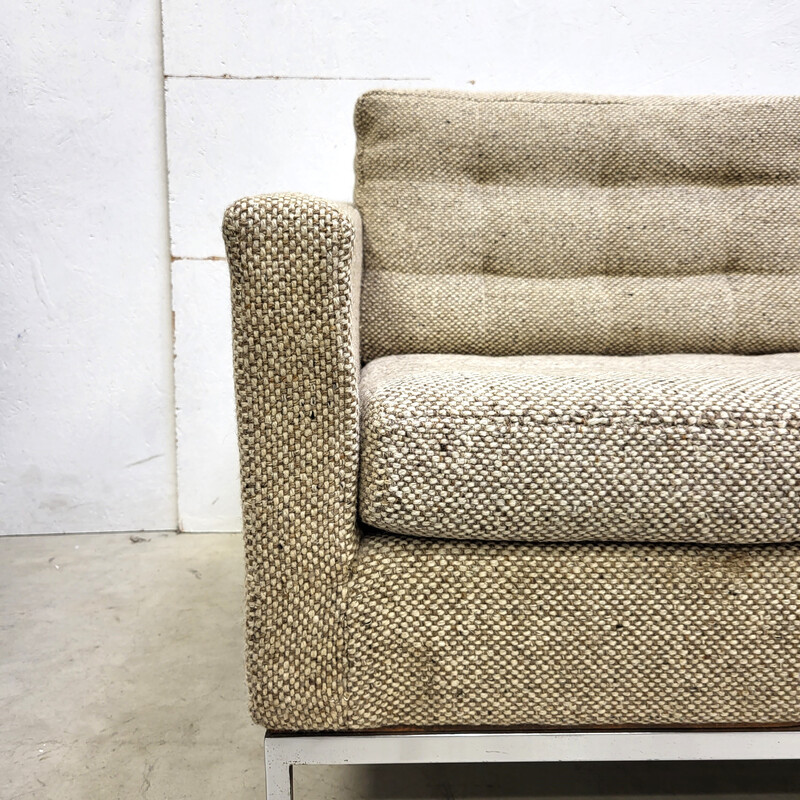 Sofá vintage de 3 lugares em lã Cato de Florence Knoll para Knoll