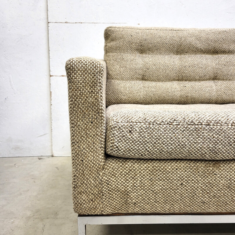 Vintage 3-Sitzer Sofa aus Cato Wolle von Florence Knoll für Knoll