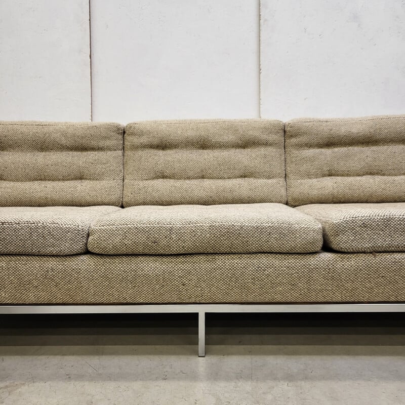 Vintage 3-seater sofa in Cato wool by Florence Knoll for Knoll