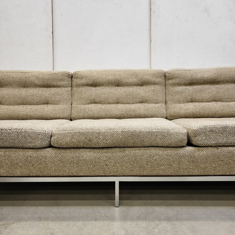 Vintage 3-Sitzer Sofa aus Cato Wolle von Florence Knoll für Knoll