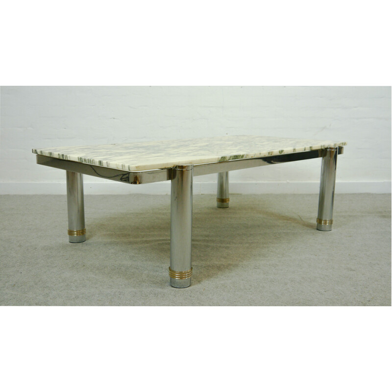 Mid-century marble coffee table - 1970s