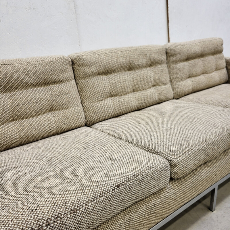 Vintage 3-seater sofa in Cato wool by Florence Knoll for Knoll