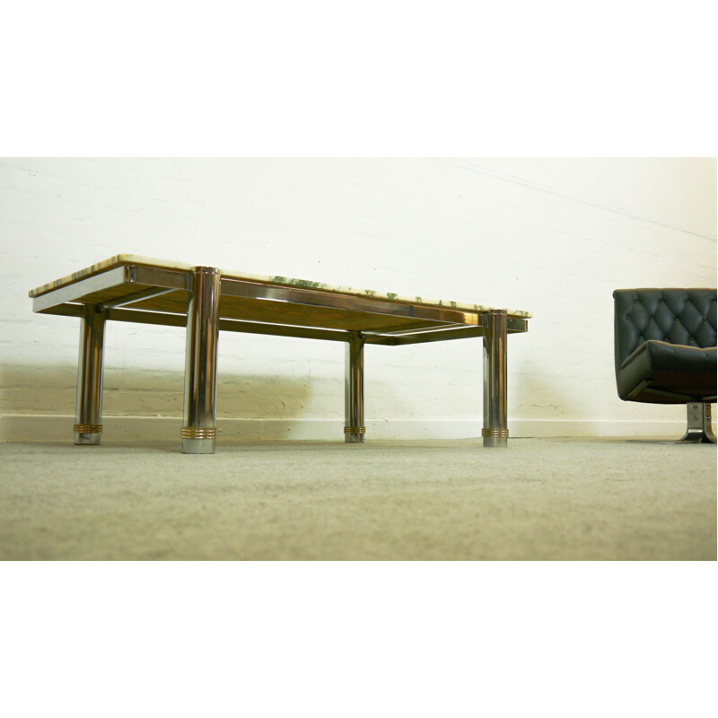 Mid-century marble coffee table - 1970s