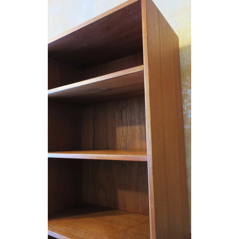 Vintage bramin danish teak bookshelf with steel feet - 1960s