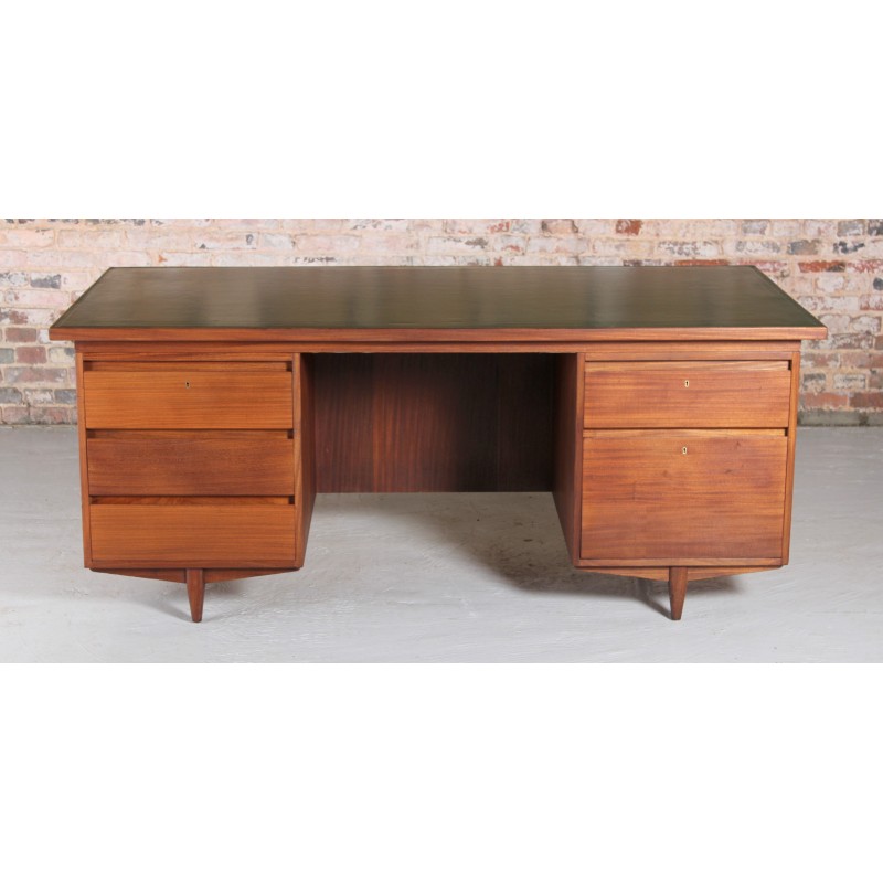 Mid century afrormosia writing desk, 1960