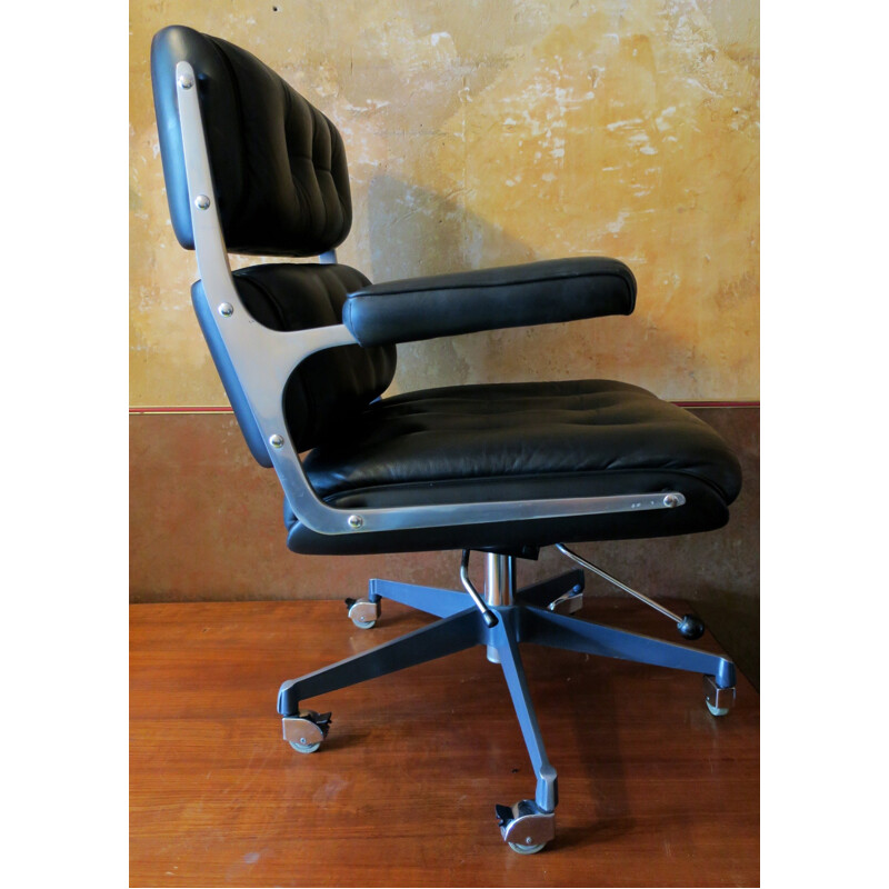 Mid-century scandinavian adjustable office chair - 1970s