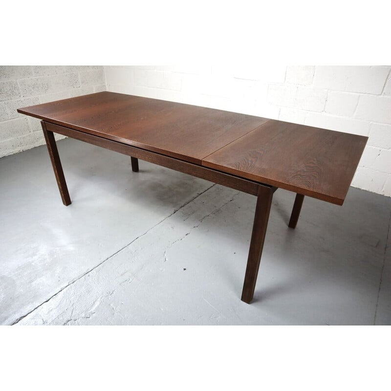 Table extensible vintage en bois Wengé, 1960