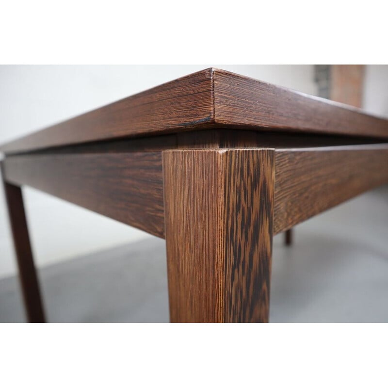 Table extensible vintage en bois Wengé, 1960