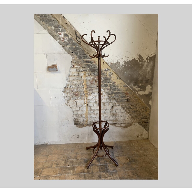 Vintage bentwood parrot coat rack