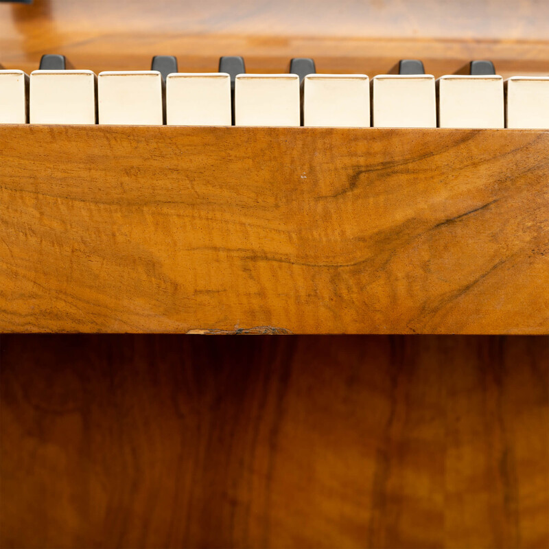 Vintage Danish pianette in walnut by Louis Zwicki, 1960s