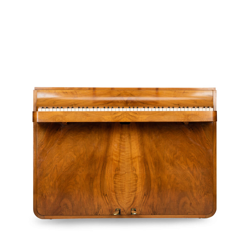 Vintage Danish pianette in walnut by Louis Zwicki, 1960s