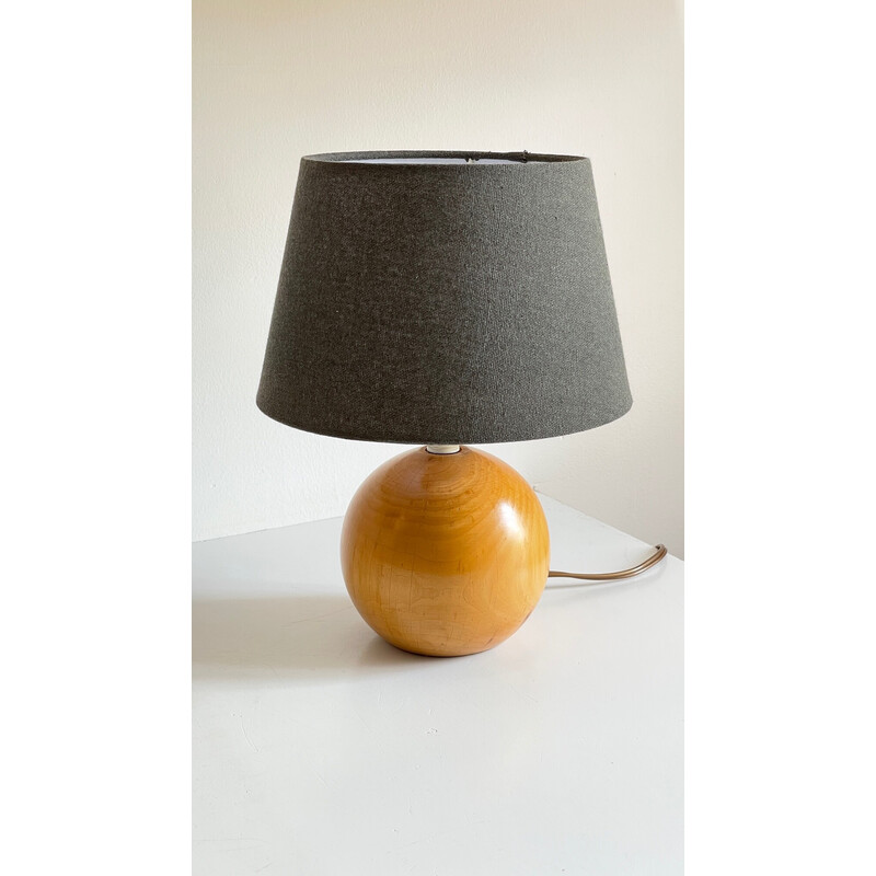 Vintage wooden lamp, 1970