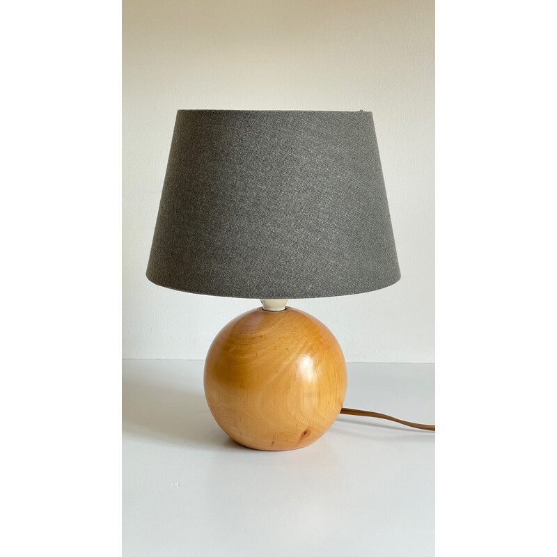 Vintage houten lamp, 1970