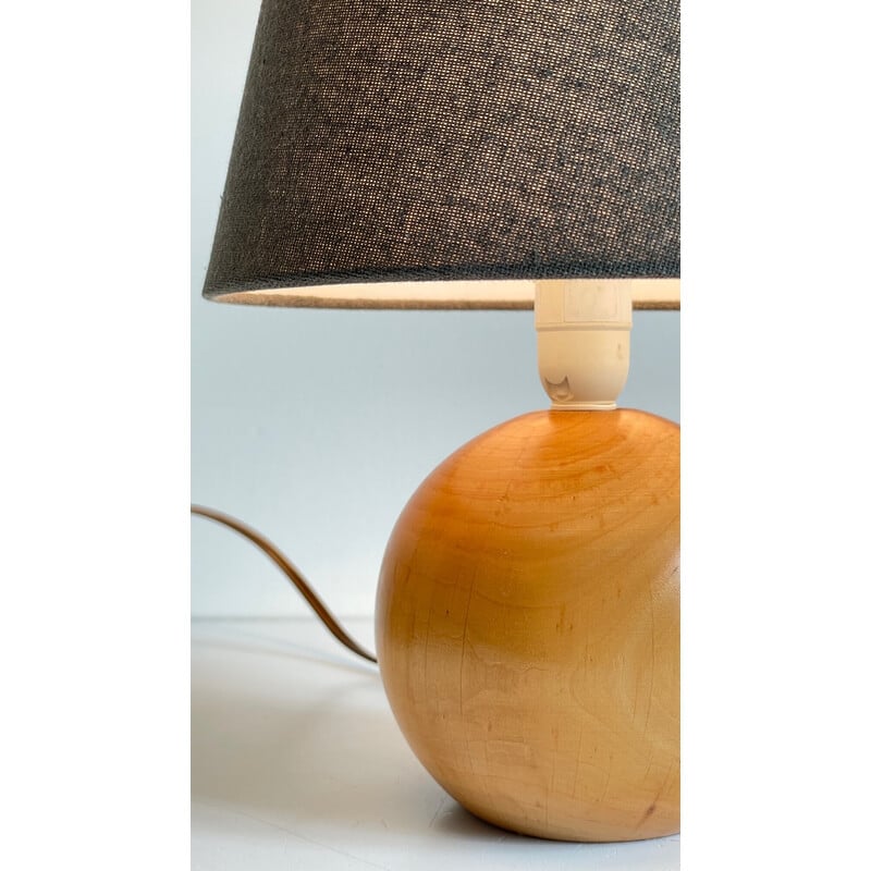 Vintage houten lamp, 1970
