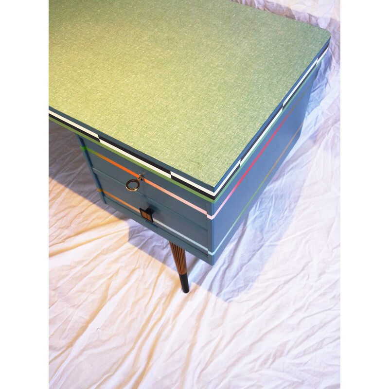 Vintage-Schreibtisch mit 4 Schubladen