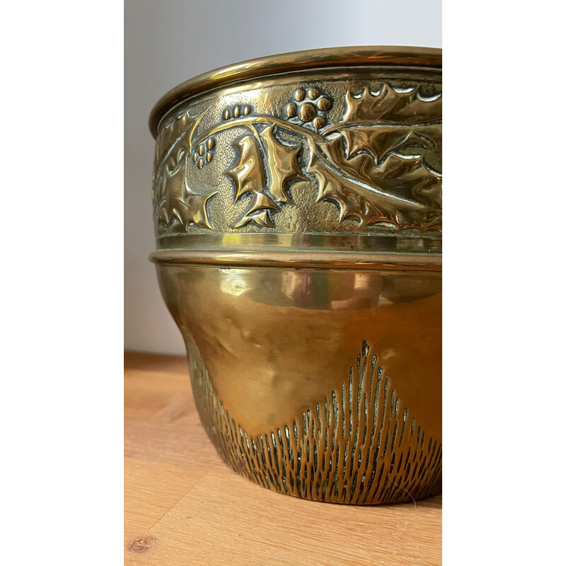 Vintage brass planter, 1970-1980