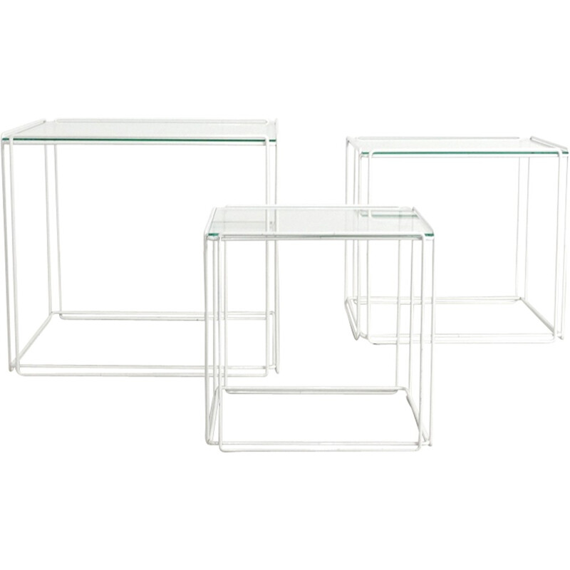 Set of 3 nesting tables by Max Sauze - 1970s