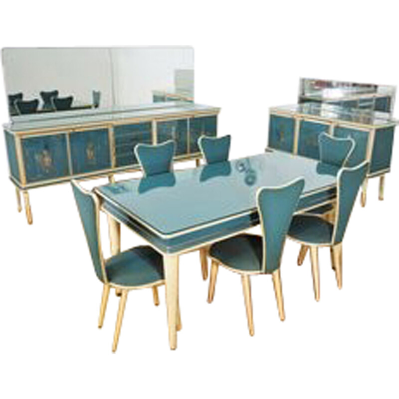 Vintage dining set by Umberto Mascagni, 1950s