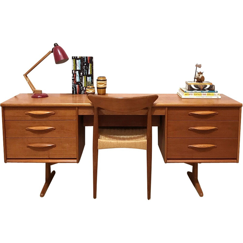 Stylish mid century Austinsuite desk - 1960s