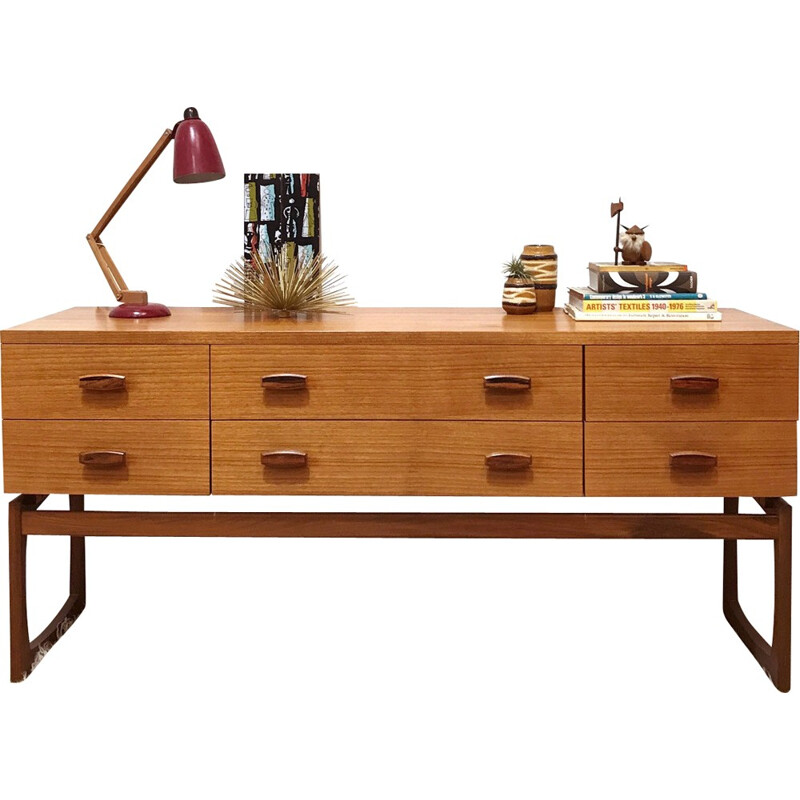 Mid Century G Plan Quadrille Sideboard by Roger Bennet - 1960s