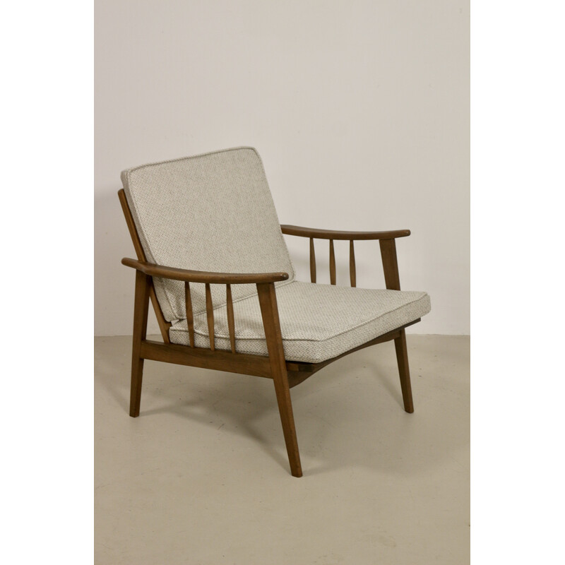 Skandinavischer Vintage-Sessel aus Buchenholz, 1960