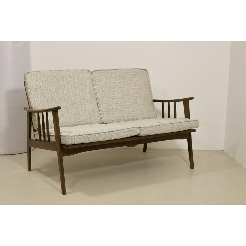 Skandinavisches 2-Sitzer Vintage-Sofa aus Buche, 1960