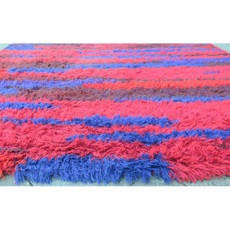 Vintage shag rug by Walter Mack, 1960