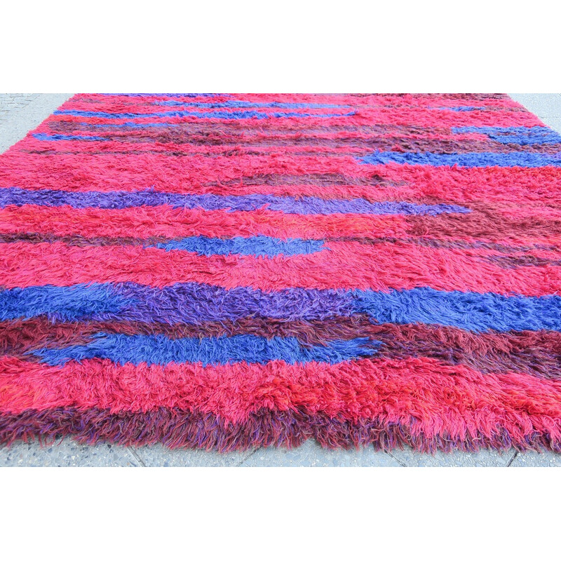 Vintage shag rug by Walter Mack, 1960