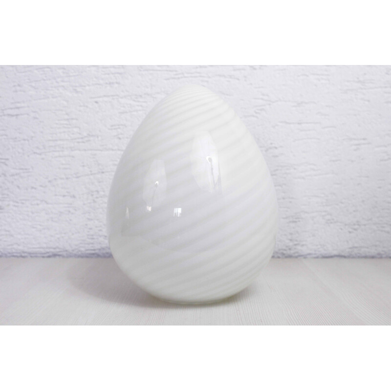 Lámpara vintage Egg en cristal de Murano, Italia 1970