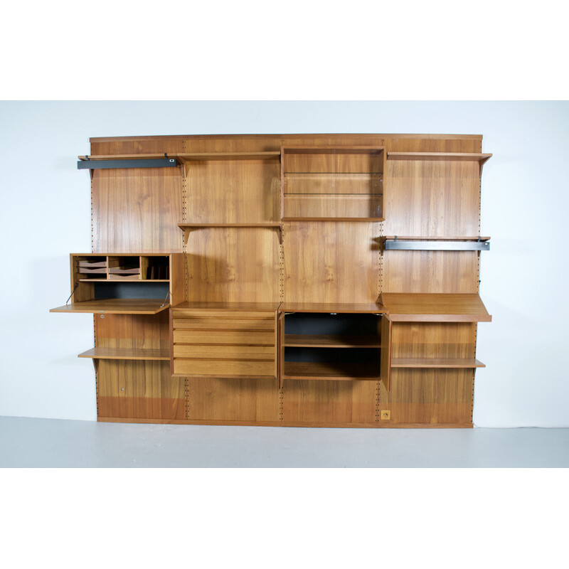 Parete attrezzata vintage System Cado in teak di Poul Cadovius, 1959