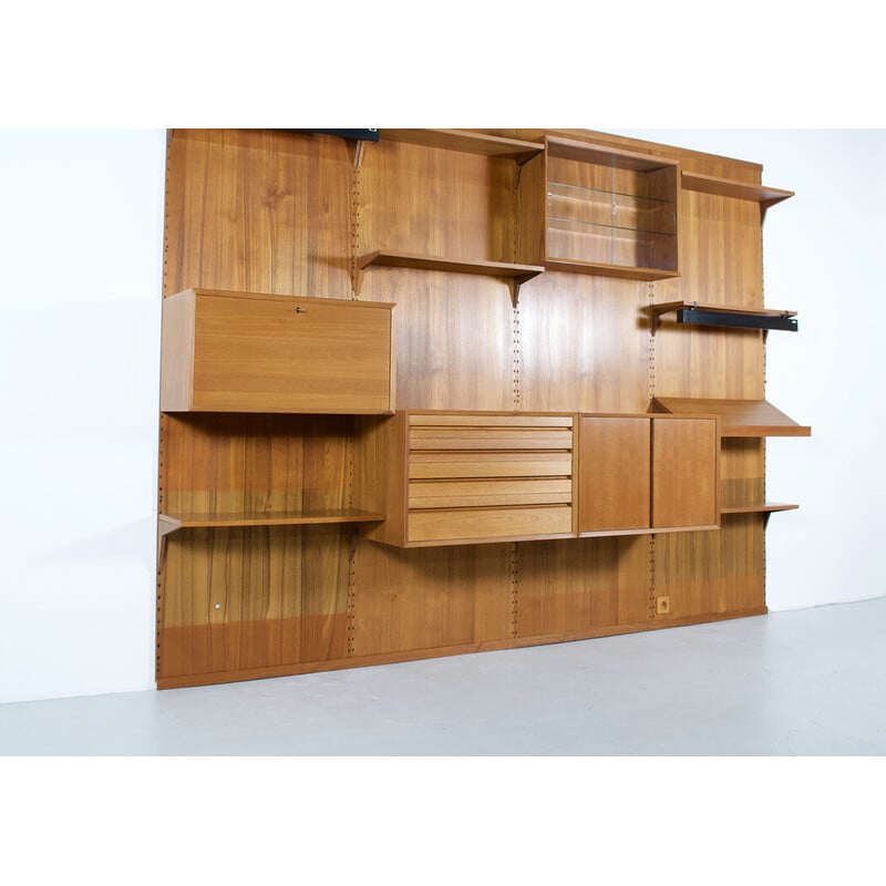 Parete attrezzata vintage System Cado in teak di Poul Cadovius, 1959