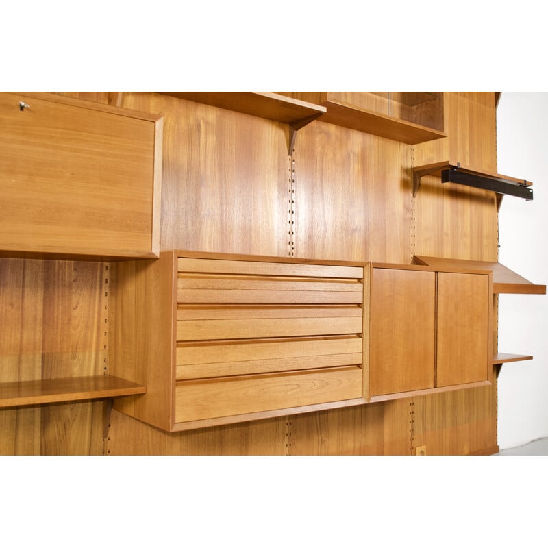 Parete attrezzata vintage System Cado in teak di Poul Cadovius, 1959