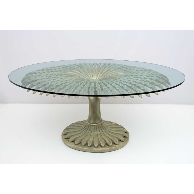 Vintage lacquered wood dining table by Pierluigi Colli, Italy 1970