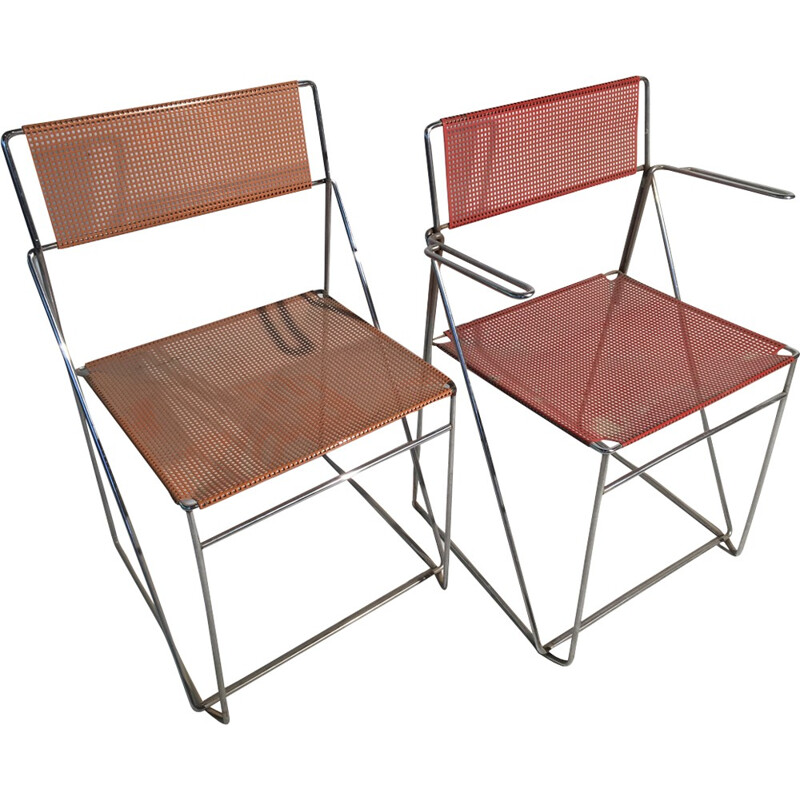 Ensemble fauteuils et chaises par Niels Jorgen Haugesen pour Nybodann - 1970