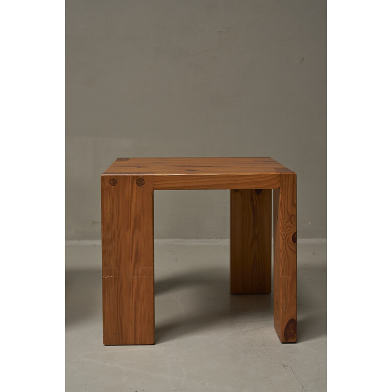 Vintage pine side table by Sven Larsson, Sweden