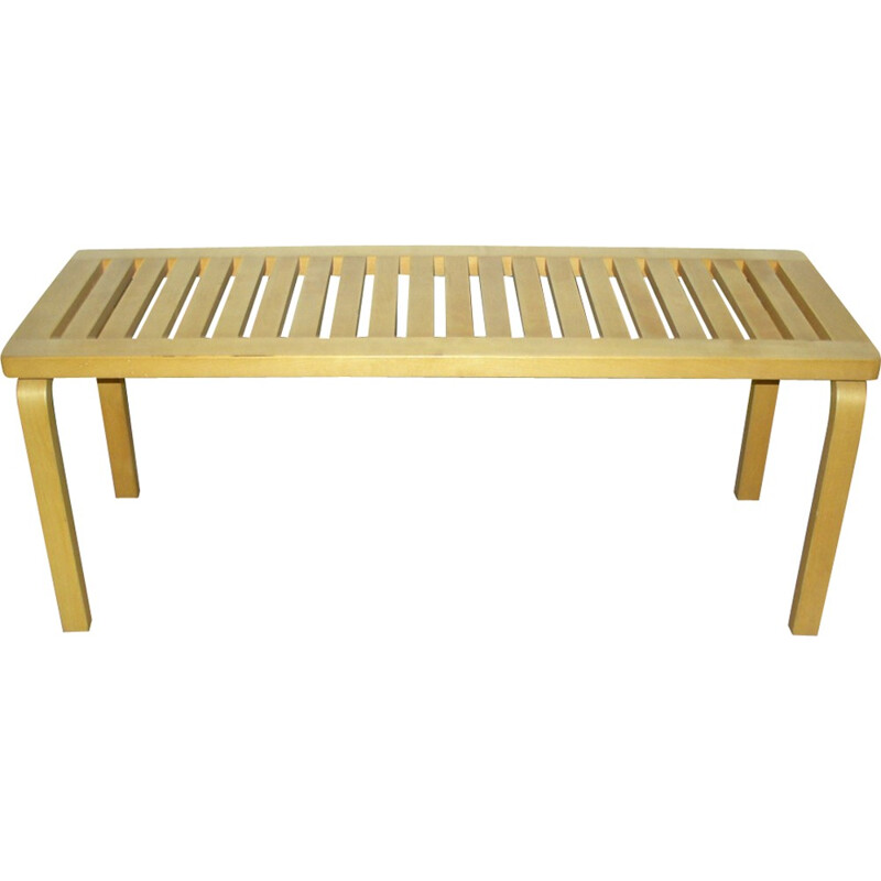 Model 153A wooden bench by Alvar Aalto for Artek - 1970s