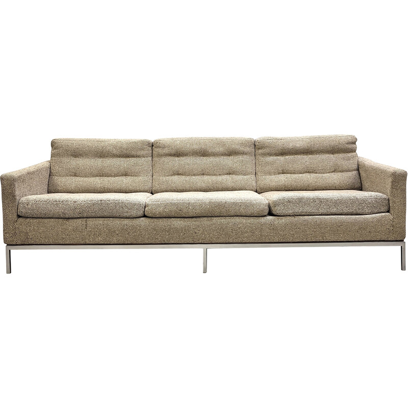 Vintage 3-seater sofa in Cato wool by Florence Knoll for Knoll