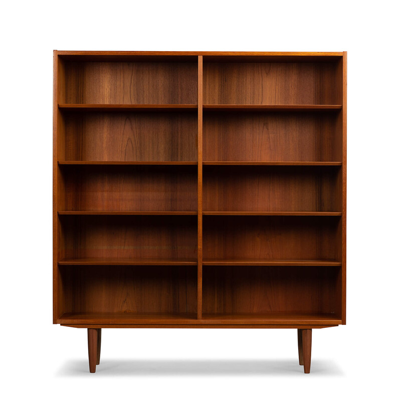 Vintage teak bookcase by Carlo Jensen for Hundevad and Co, 1960