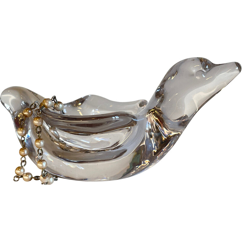 Vintage swallow pocket in crystal