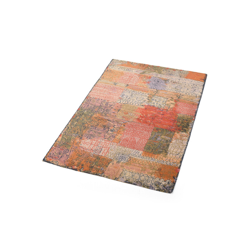 Alfombra vintage "Florentinisches Villenviertel" de Paul Klee para Ege Art Line, Dinamarca 1926