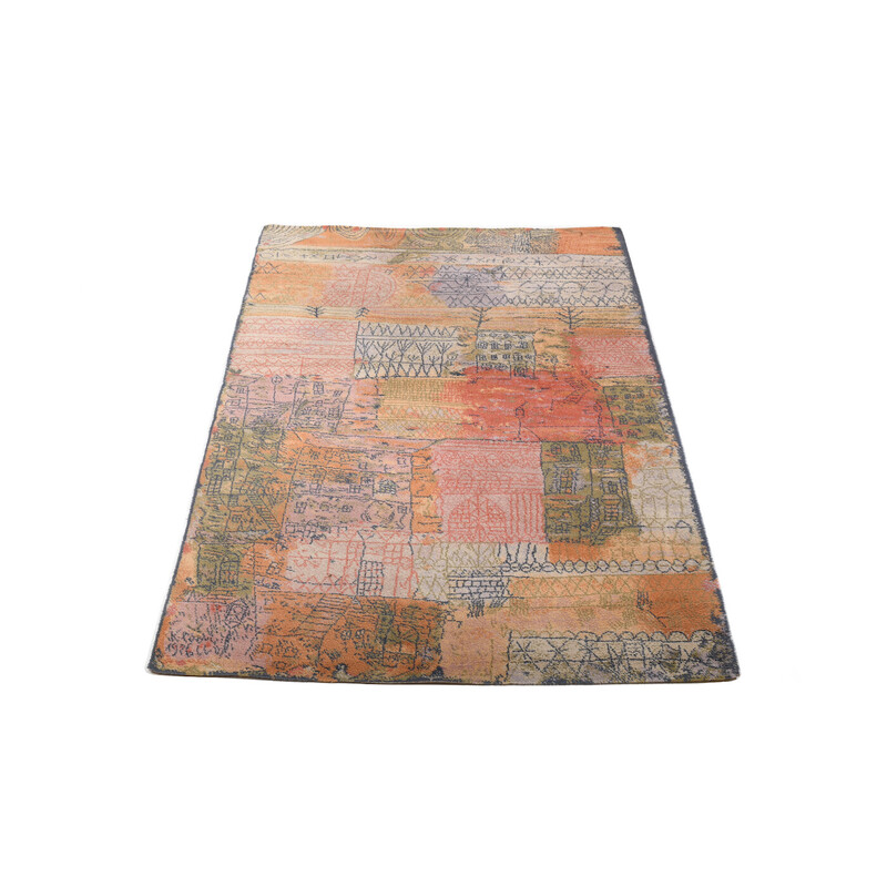 Vintage rug "Florentinisches Villenviertel" by Paul Klee for Ege Art Line