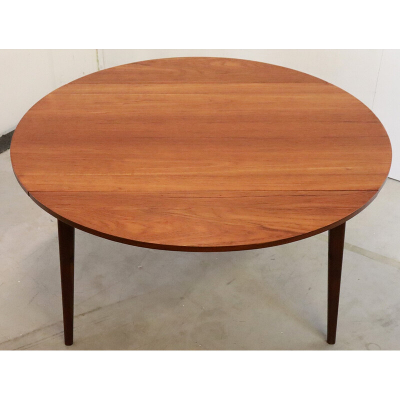 Vintage Wébé round table by Louis van Teeffelen