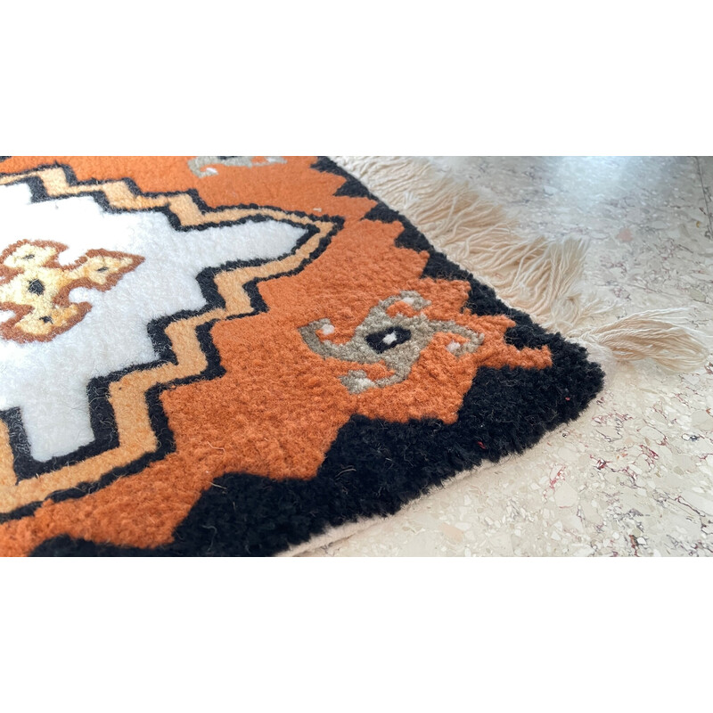 Vintage oosters fluwelen tapijt