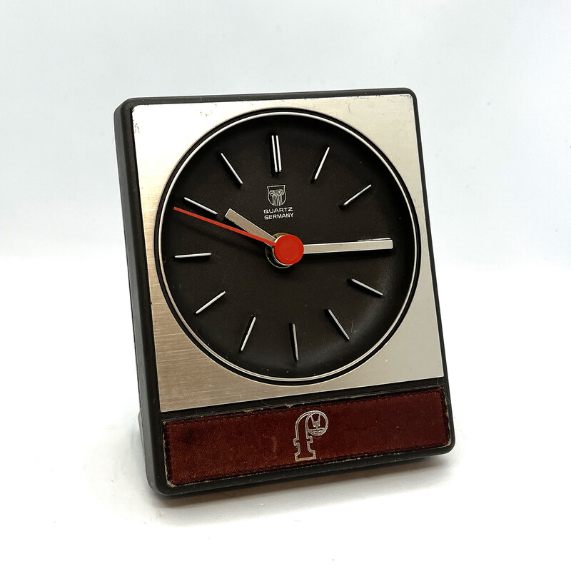 Relógio de secretária vintage de Aachen, Alemanha 1970-1980