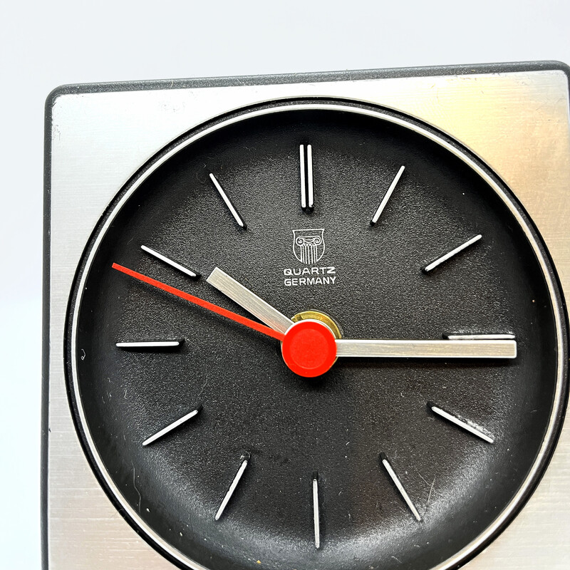Horloge de bureau vintage d'Aix-la-Chapelle, Allemagne 1970-1980