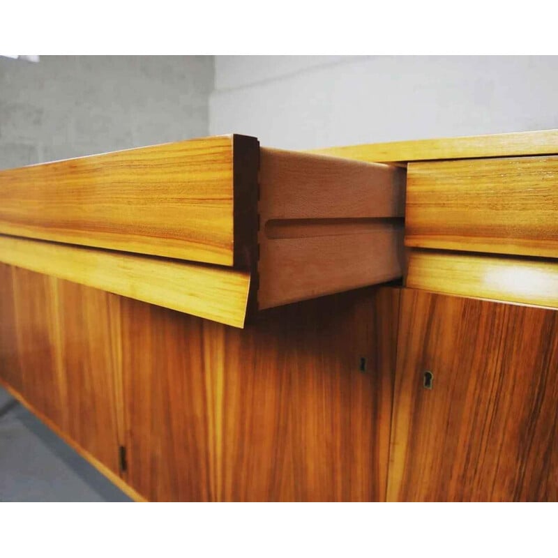 Vintage walnut sideboard by Jos De Mey for Van den Berghe-Pauvers, Belgium 1960