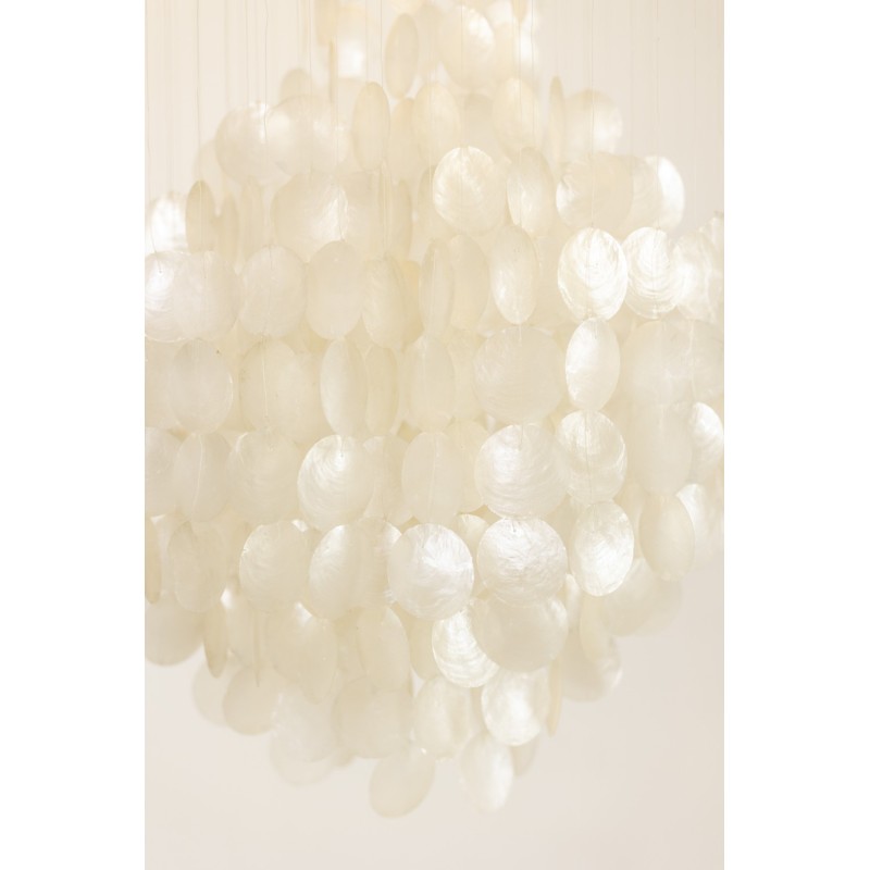 Vintage pendant lamp in mother-of-pearl petals, 1960s