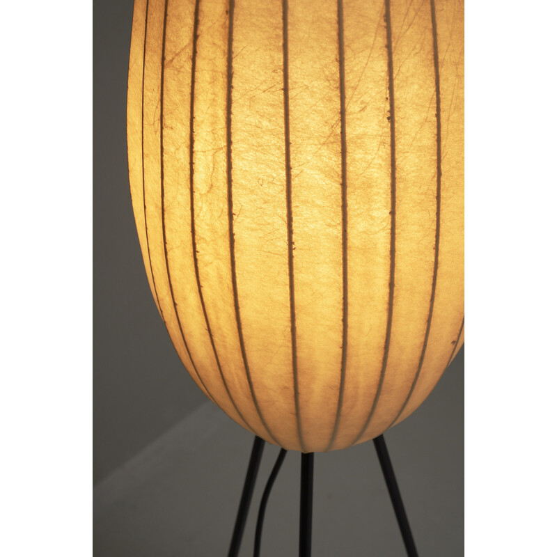 Vintage driepoot Cocoon vloerlamp, Italië 1960