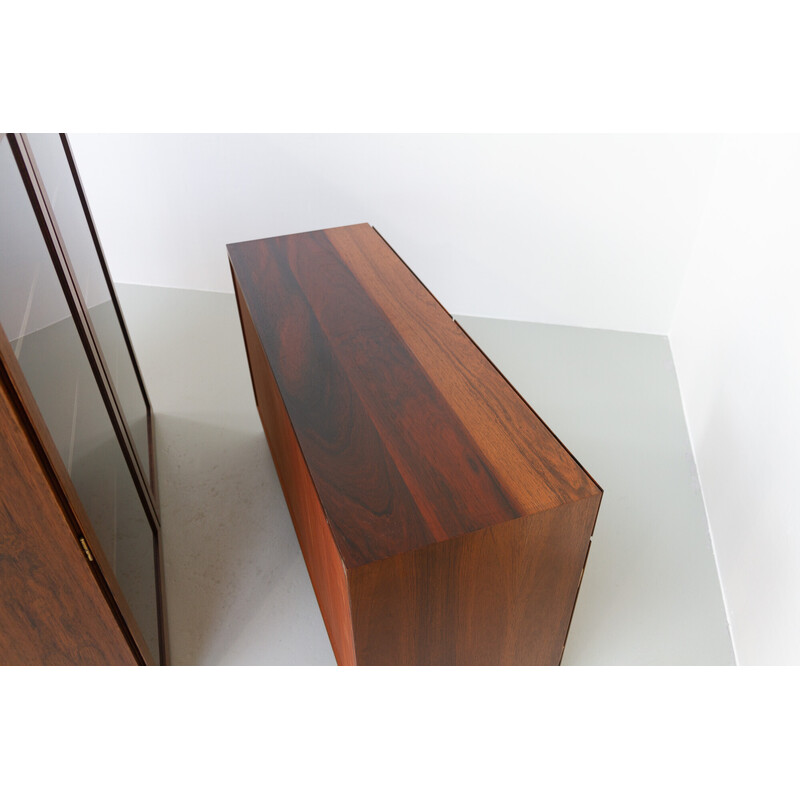 Vintage Danish rosewood bookcase by Omann Jun, 1960s